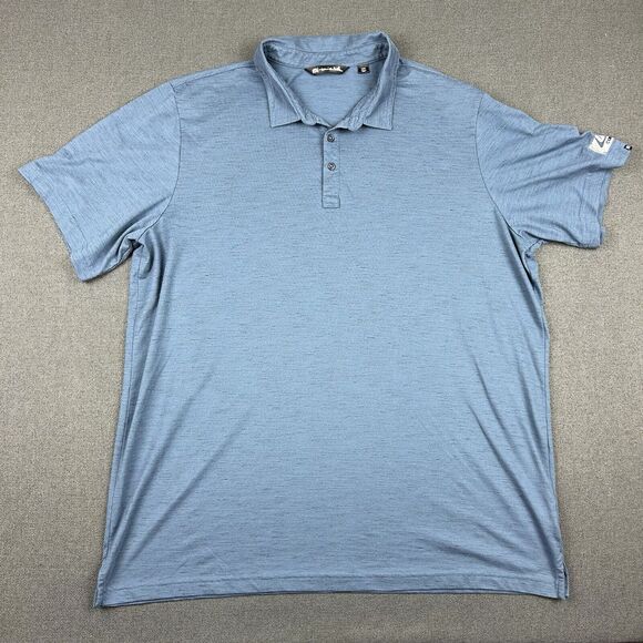 Travis Mathew Other - Travis‎ Mathew Golf Polo Mens Size 3XL XXL Blue Sleeve Logo